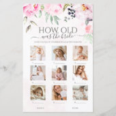 フローラ何歳の花嫁ブライダルシャワーゲーム (正面)