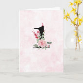 フローラ作業1 – 記念日 カード (黄色い花)