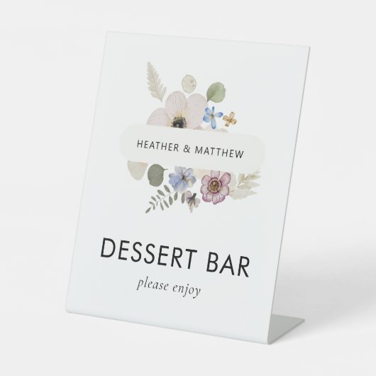 フローラ保穂 台座サイン (正面)