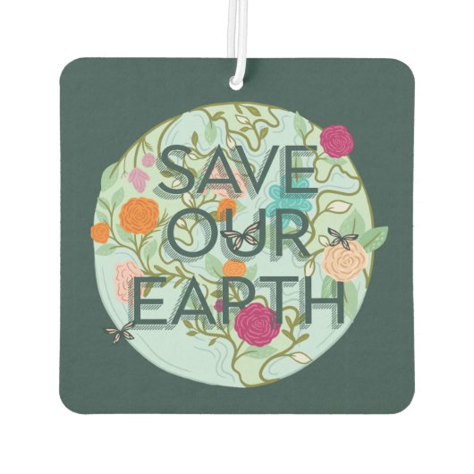 フローラ保護救&私たちの美しい地球 カーエアーフレッシュナー (裏面)