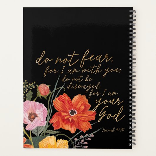 フローラ信仰 – 心配するな、私はあなたと一緒だから プランナー手帳 (裏面)