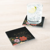 フローラ信仰 – 恐れるな、わたしはあなたと共にいるからだ ガラスコースター (アングル)