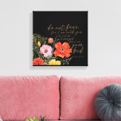 フローラ信仰 – 恐れるな、わたしはあなたと共にいるからだ キャンバスプリント (インサイチュ (リビング))