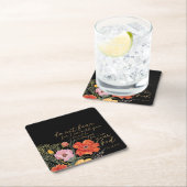 フローラ信仰 – 恐れるな、わたしはあなたと共にいるからだ スクエアペーパーコースター (インサイチュ)