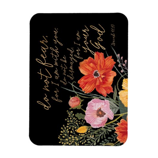 フローラ信仰 – 恐れるな、わたしはあなたと共にいるからだ マグネット (縦)