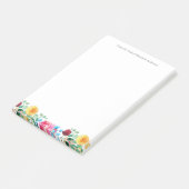 フローラ個人ビジネスピンクレッドブルーイエロー ポストイット (アングル)