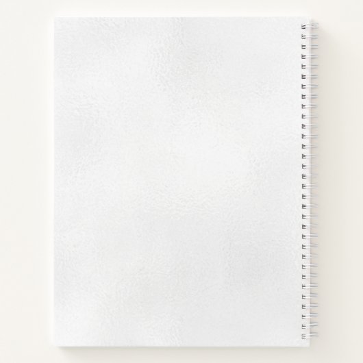 フローラ個人モダンモノグラム文字Y青金ゴールド ノートブック (裏面)