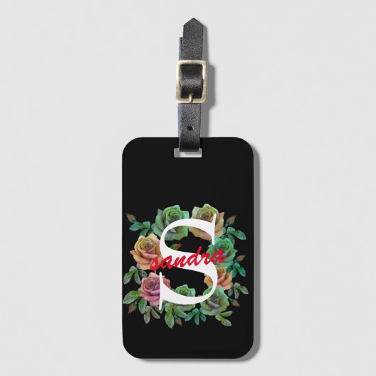 フローラ個人用カスタム文字 ラゲッジタグ (正面縦)