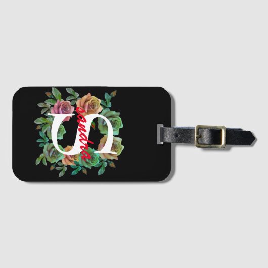 フローラ個人用カスタム文字 ラゲッジタグ (正面横)