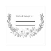 フローラ個人用ライブラリのブックスタンプ ラバースタンプ (インプリント)