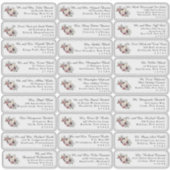 フローラ個人結婚のゲスト住所 シール (正面)