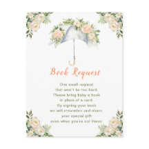 フローラ傘の赤ちゃんシャワーブックリクエスト