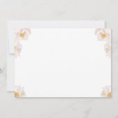 フローラ傘グリッターブライダルシャワー招待 招待状 (裏面)