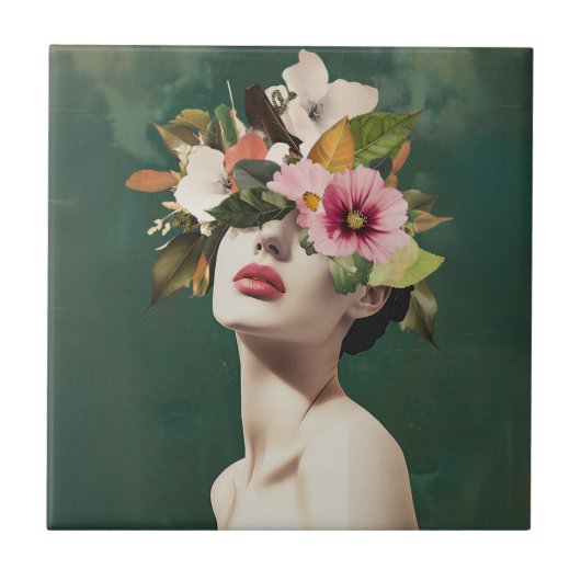 フローラ像 タイル (正面)