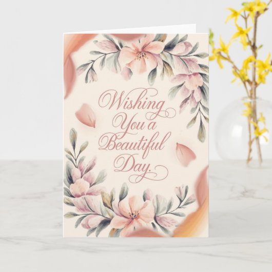 フローラ優雅 カード (黄色い花)