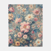 フローラ優雅 フリースブランケット (正面)