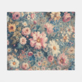 フローラ優雅 フリースブランケット (正面(横))