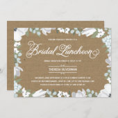 フローラ優雅 | ブライダルシャワー昼食会 招待状 (正面/裏面)