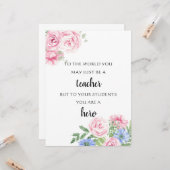 フローラ先生の指導者による生徒の評価 カード (正面/裏面インサイチュ)