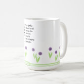 フローラ先生アクロスティックデザイン コーヒーマグカップ (正面右)
