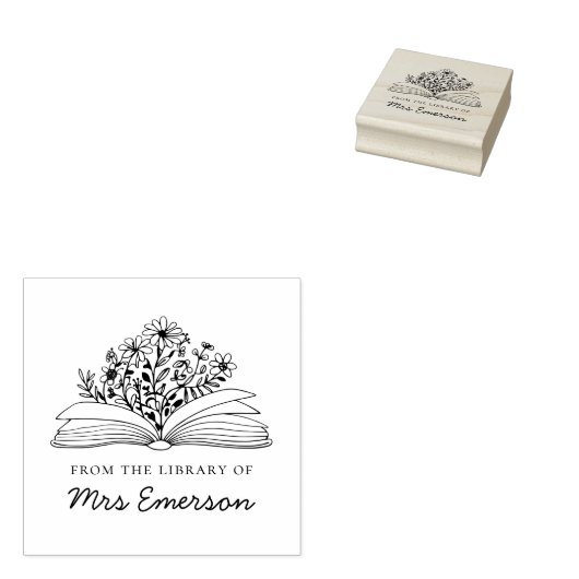 フローラ先生印鑑 ラバースタンプ (押印)