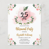 フローラ先生退職パーティー予算招待状 (正面)