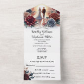 フローラ全員が一挙式招待 オールインワン招待状 (内側)