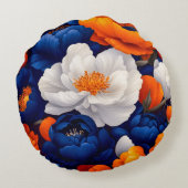 フローラ円枕 ラウンドクッション (裏面)