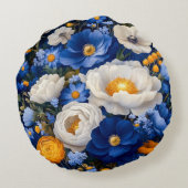 フローラ円枕 ラウンドクッション (裏面)