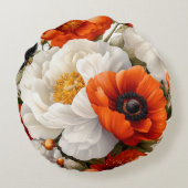 フローラ円枕 ラウンドクッション (裏面)