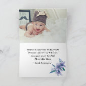 フローラ写真のゴッドペアレンツ提案 カード (内部)