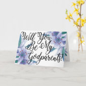 フローラ写真のゴッドペアレンツ提案 カード (黄色い花)