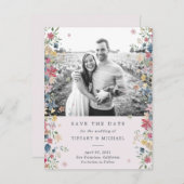 フローラ写真の保存日付 案内ポストカード (正面/裏面)