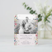 フローラ写真の保存日付 案内ポストカード (スタンド正面)