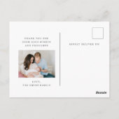 フローラ写真の出生告知ポストカード ポストカード (裏面)