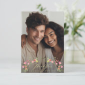 フローラ写真の微妙結婚な枠 サンキューカード (スタンド正面)