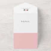 フローラ写真の誕生のお知らせ&サンキューカード オールインワン招待状 (外側)