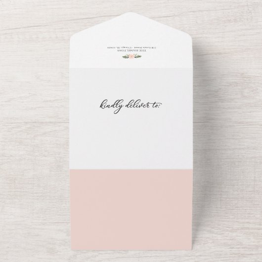 フローラ写真の誕生のお知らせ&サンキューカード オールインワン招待状 (外側)