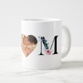 フローラ写真ハート母の日 ジャンボコーヒーマグカップ (正面右)