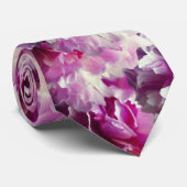 フローラ写真パターンのネクタイ ネクタイ (ロール)