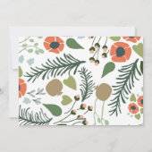 フローラ写真メリークリスマスホリデーカード シーズンカード (裏面)