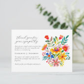 フローラ写真悔やみや弔慰葬儀記念館 サンキューカード (スタンド正面)