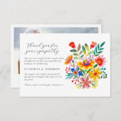 フローラ写真悔やみや弔慰葬儀記念館 サンキューカード (正面/裏面)