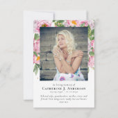 フローラ写真悔やみや弔慰葬儀記念館 サンキューカード (裏面)