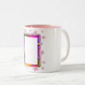 フローラ写真枠 ツートーンマグカップ (正面右)