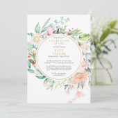 フローラ写真葬儀お祝い・オブ・ライフ 招待状 (スタンド正面)