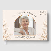 フローラ写真葬儀の思い出に安らかに眠る ゲストブック (正面)