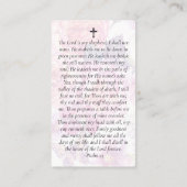 フローラ写真葬儀記念祈りの言葉カード コーリングカード (裏面)