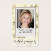 フローラ写真葬儀記念詩カード (正面)