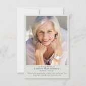 フローラ写真記念悔やみや弔慰葬儀 サンキューカード (正面)